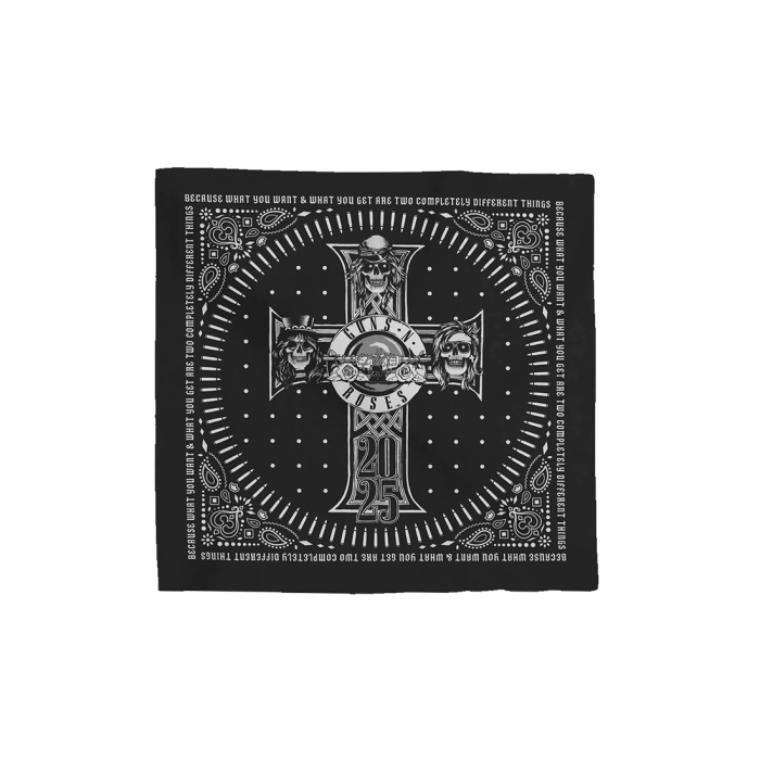 Black Cross Bandana